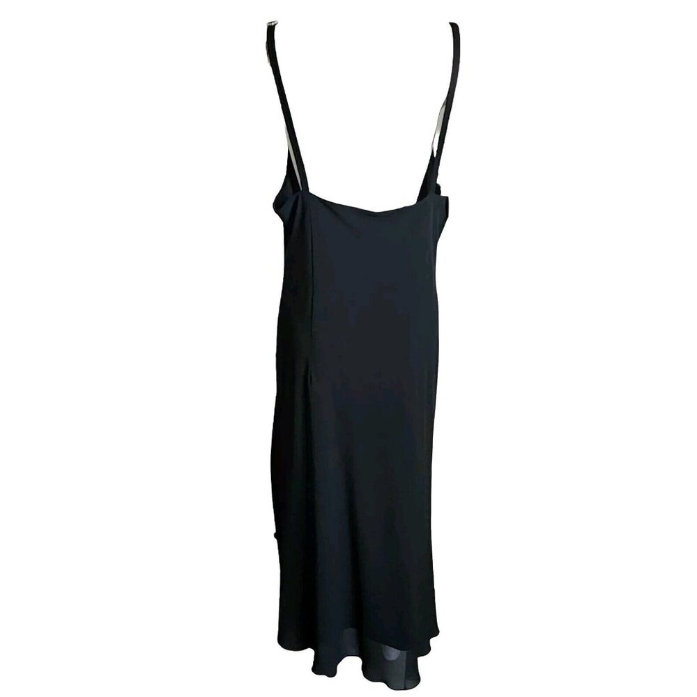 Connected Apparel Solid All Black Spaghetti Strap… - image 3